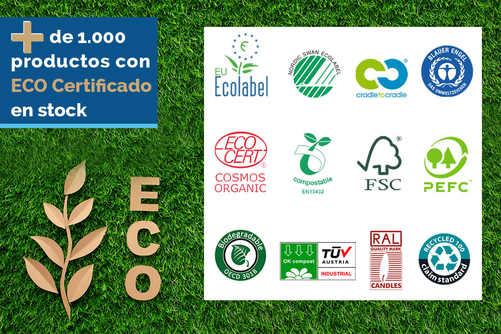 Más de 1000 productos con ECO Certificado en stock